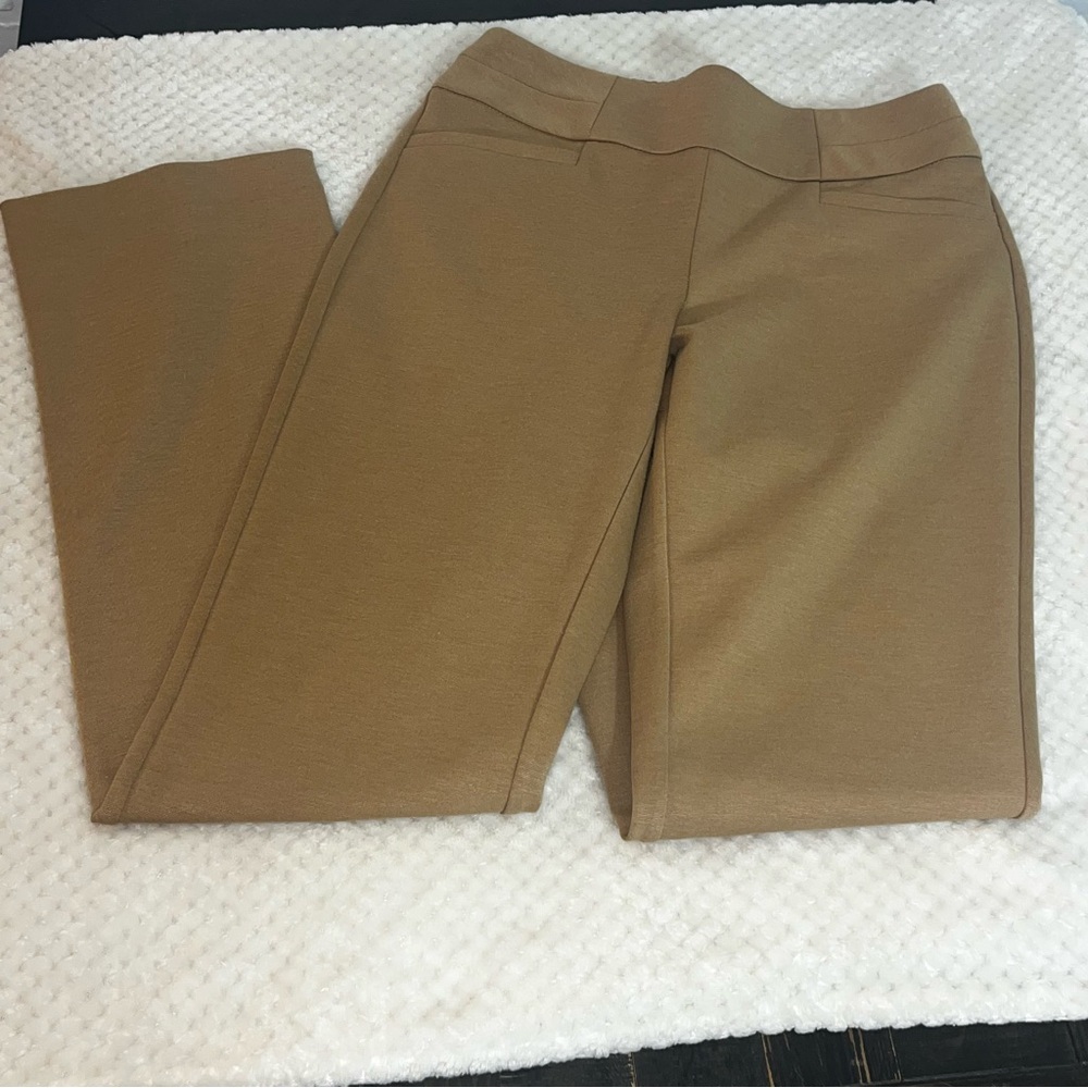New York & Company Womens Dress Pants Tan Boot Cut Trousers Stretch Small NWT - Picture 4 of 8